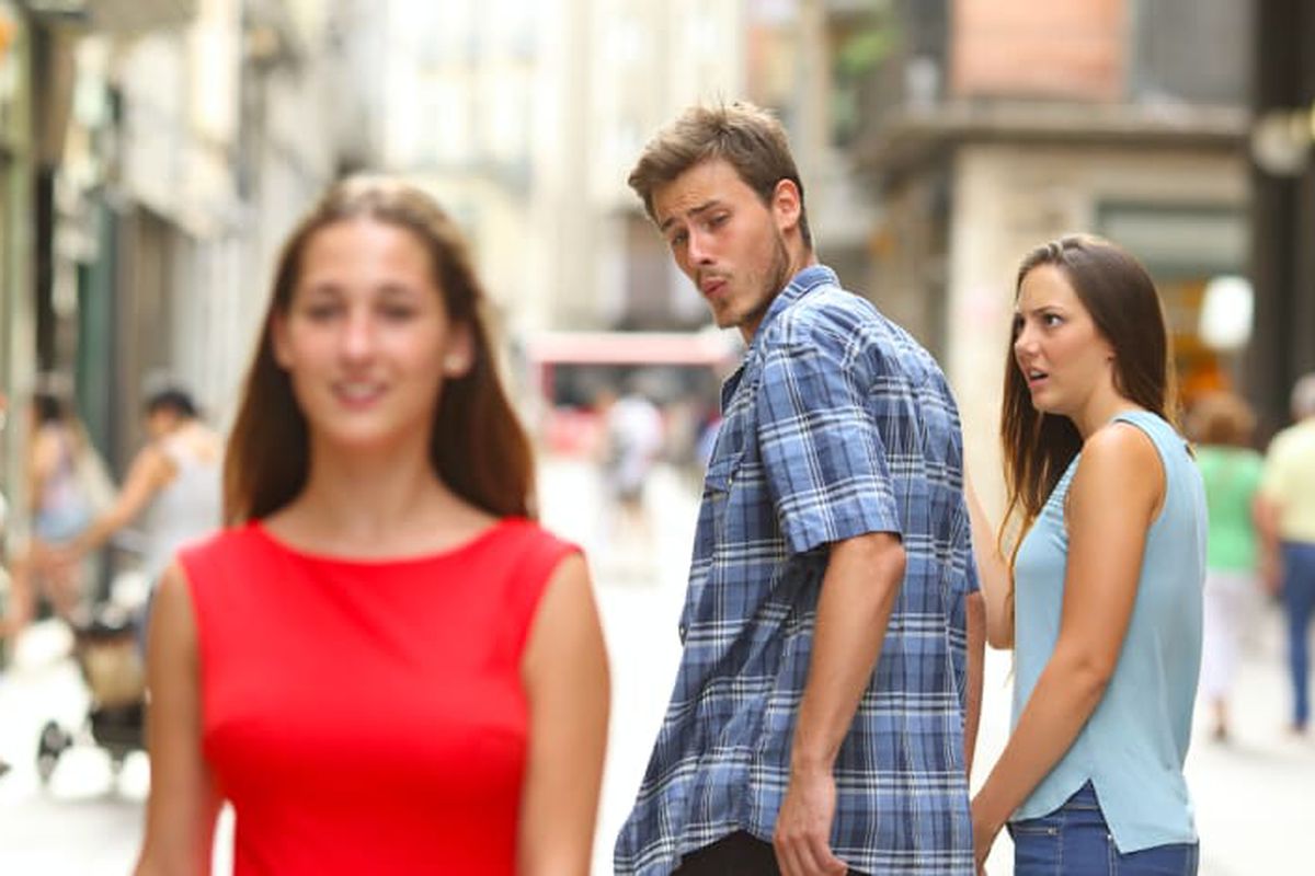 Distracted Boyfriend meme about ByRokko