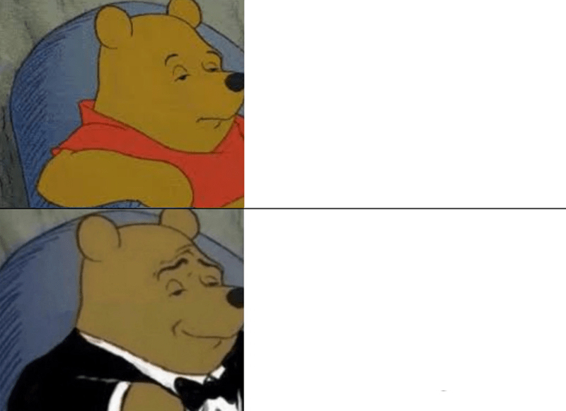 Tuxedo Winnie The Pooh meme about ByRokko