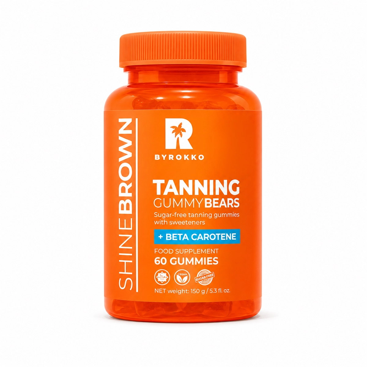 Shine Brown Beta Carotene Tanning Gummy Bears