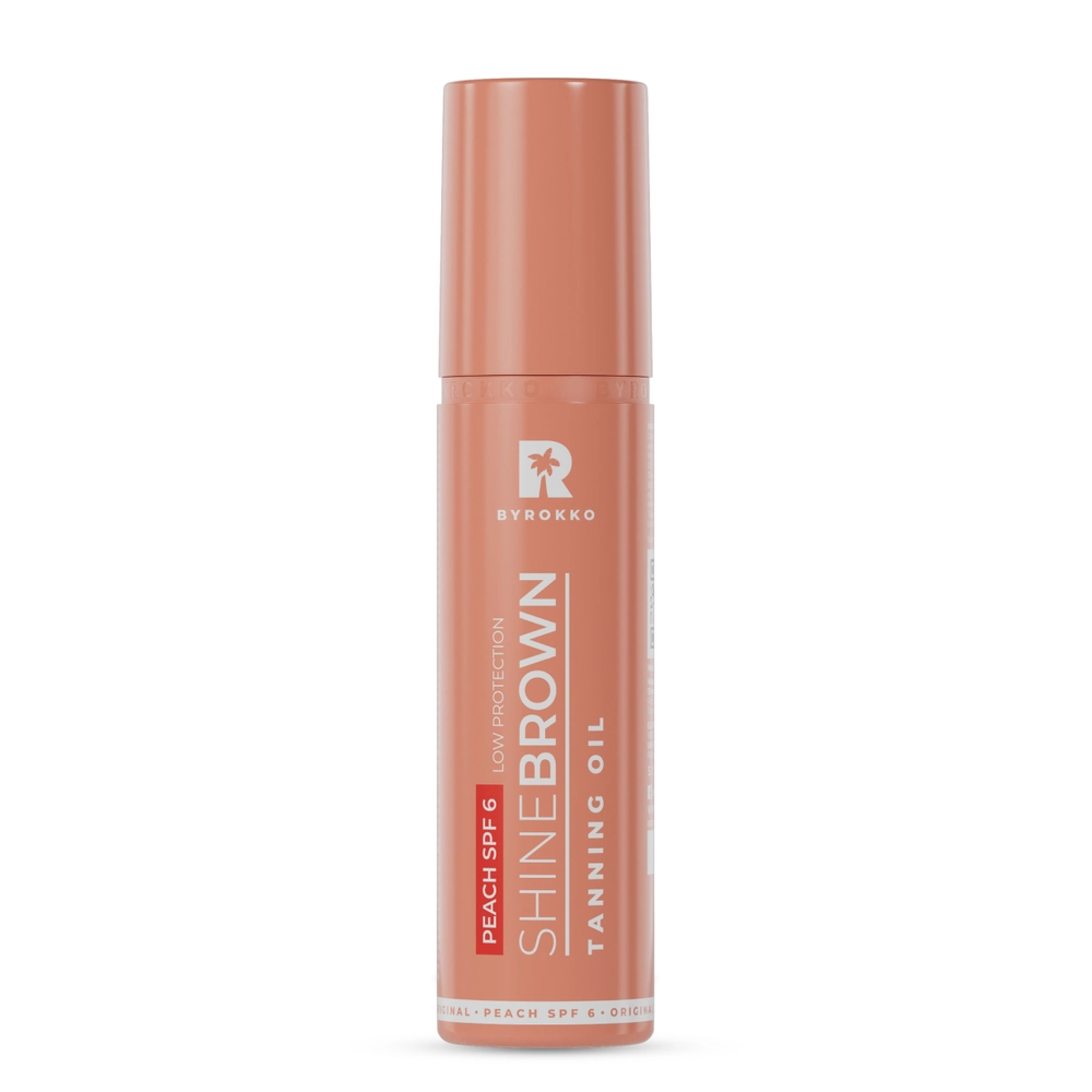 Shine Brown Peach Oil SPF 6 bottle
