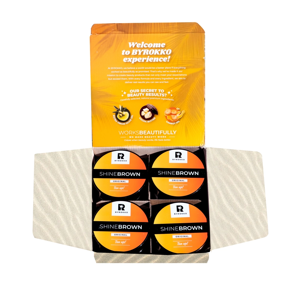 Hottest Tanning Box open with orange tanning jars